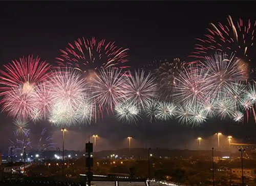 普格县焰火晚会